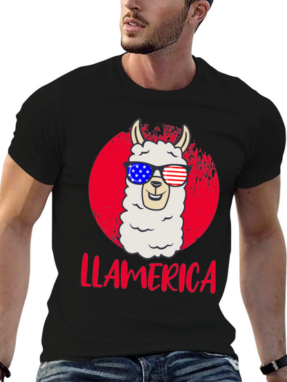 Llamerica Patriotic T-Shirt