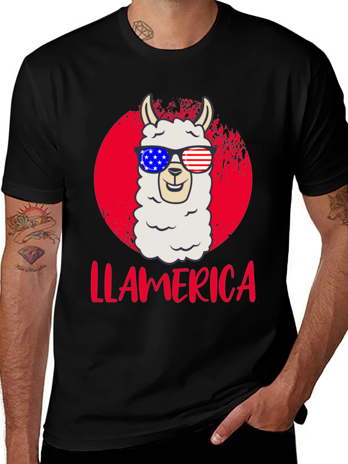 Llamerica Patriotic T-Shirt
