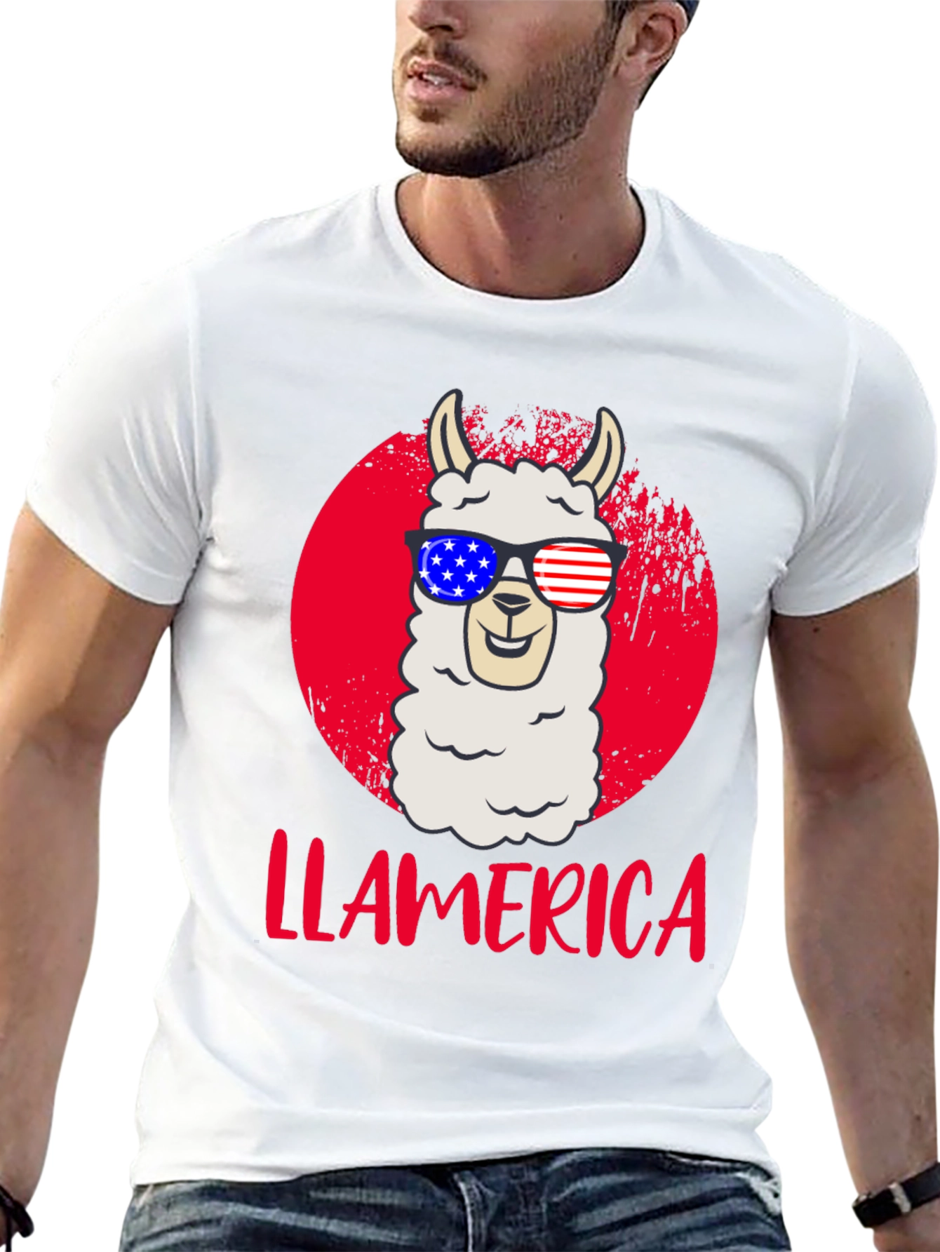 Llamerica Patriotic T-Shirt