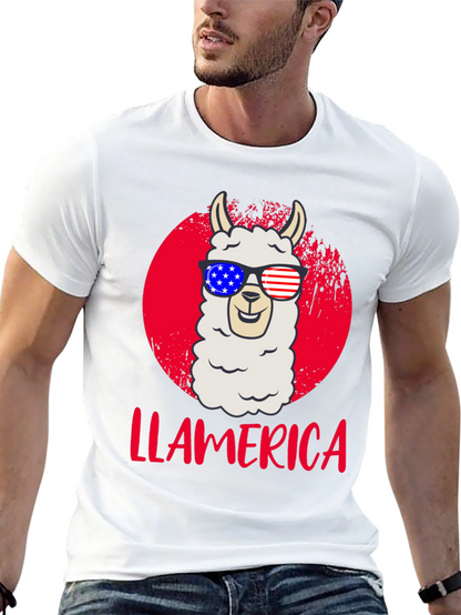 Llamerica Patriotic T-Shirt