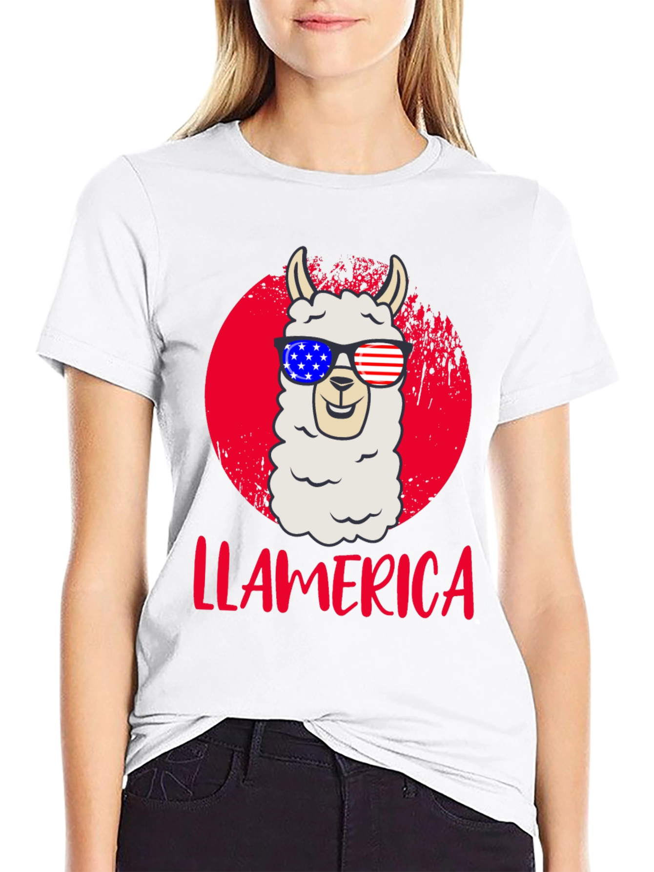 Llamerica Patriotic T-Shirt