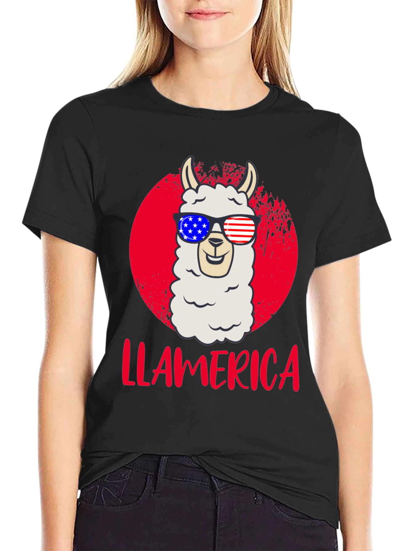 Llamerica Patriotic T-Shirt