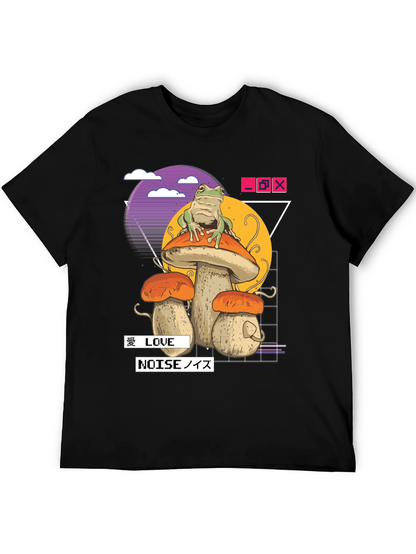 Frog on Mushroom Aesthetic T-Shirt