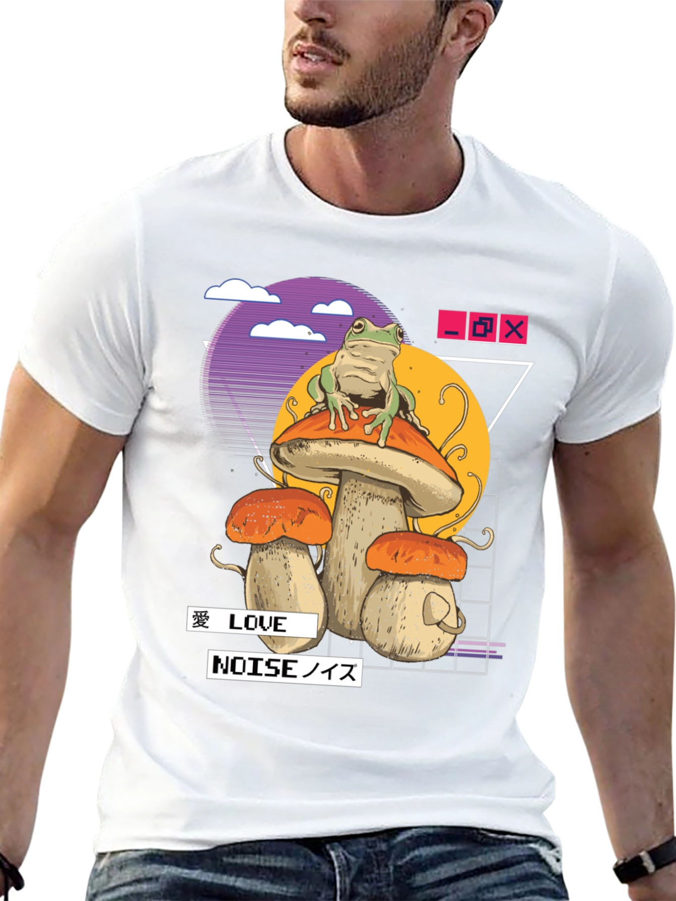 Frog on Mushroom Aesthetic T-Shirt