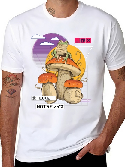 Frog on Mushroom Aesthetic T-Shirt