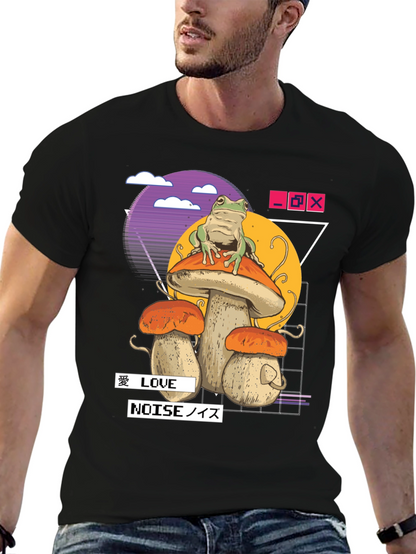 Frog on Mushroom Aesthetic T-Shirt