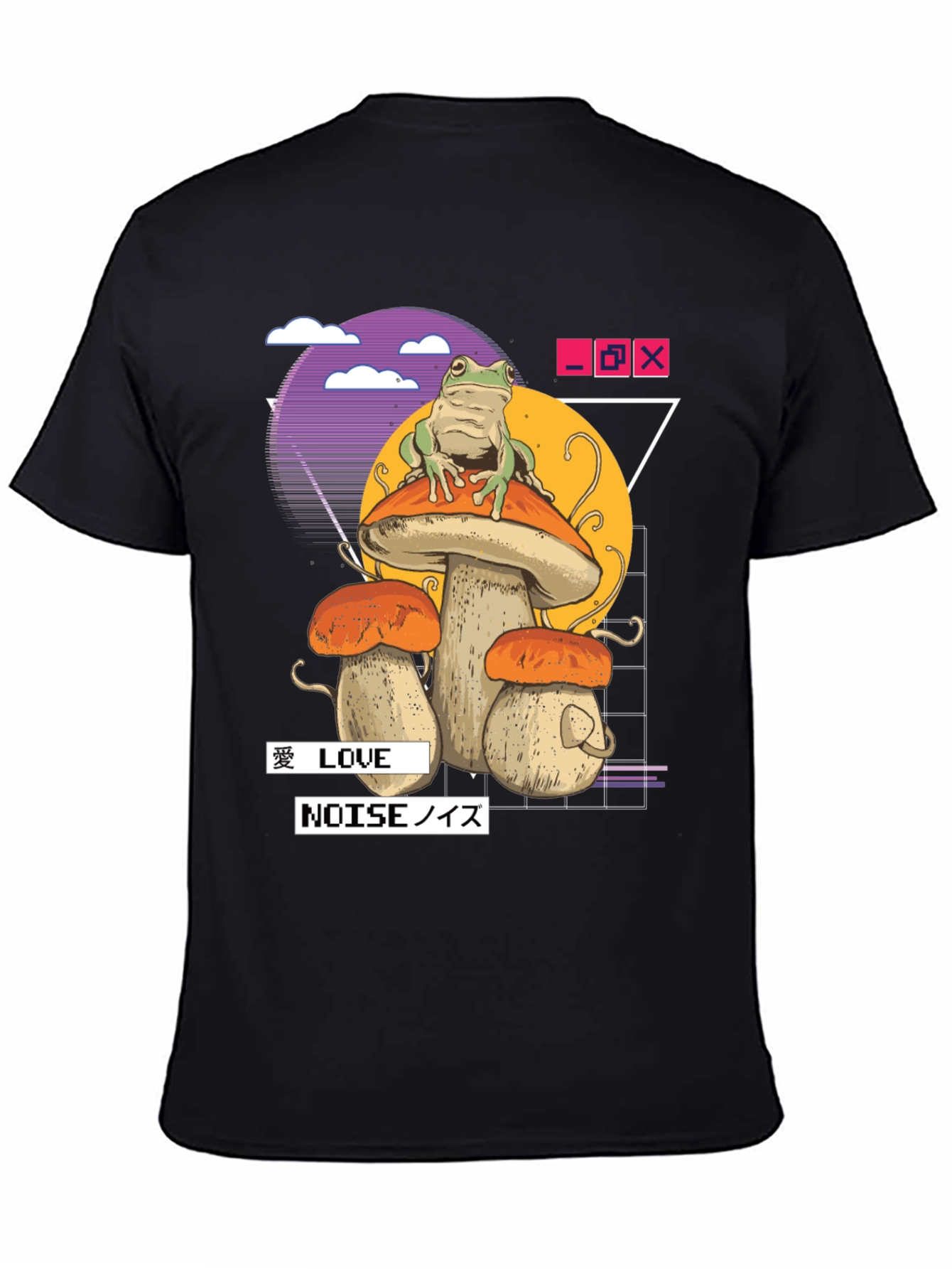 Frog on Mushroom Aesthetic T-Shirt