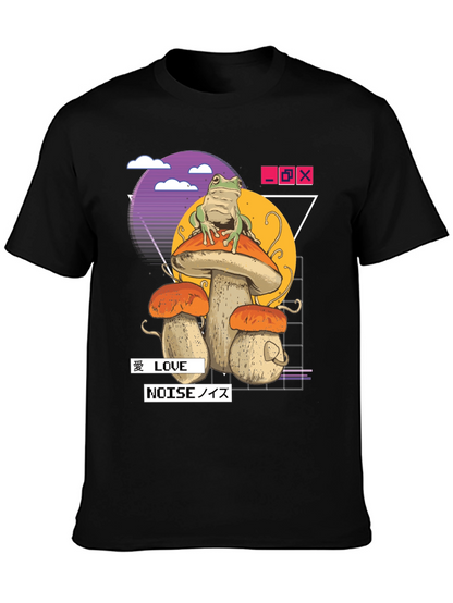 Frog on Mushroom Aesthetic T-Shirt