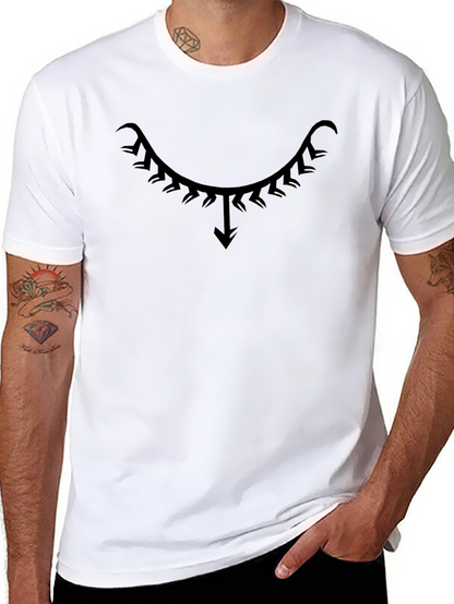 Unique Tribal Design Black T-Shirt