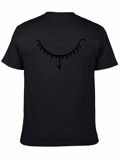 Unique Tribal Design Black T-Shirt