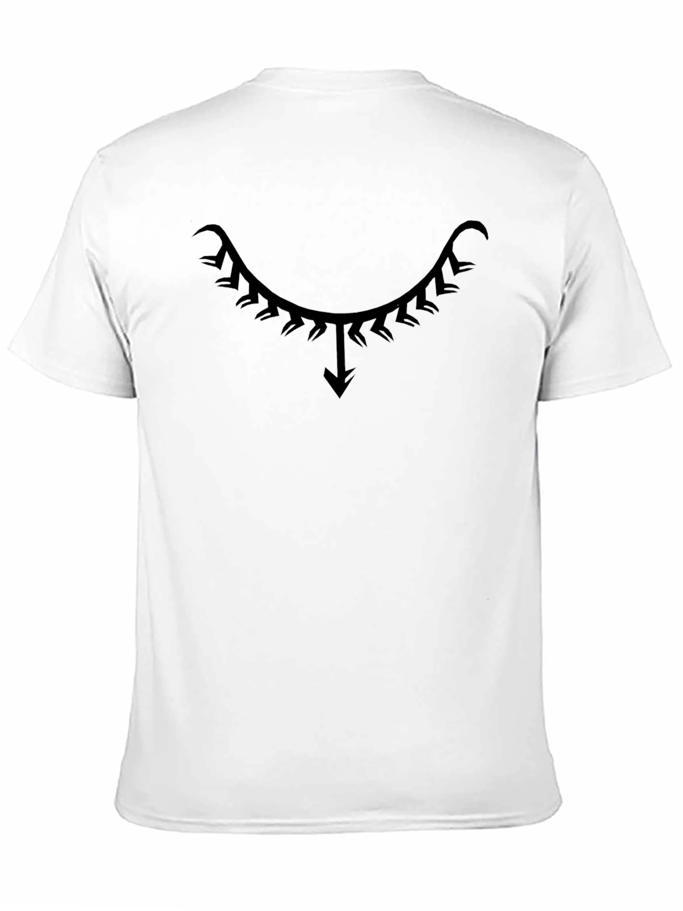 Unique Tribal Design Black T-Shirt