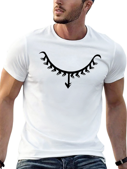 Unique Tribal Design Black T-Shirt
