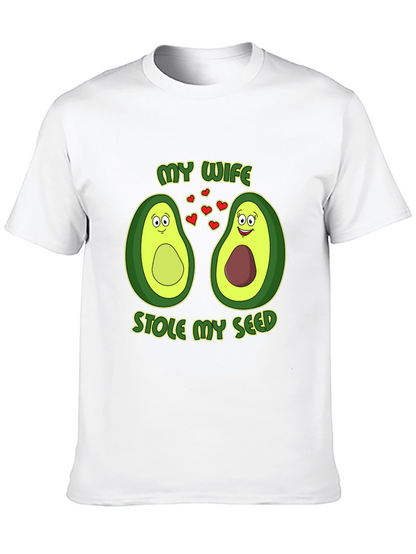My Wife Stole My Seed Avocado Couple T-Shirt