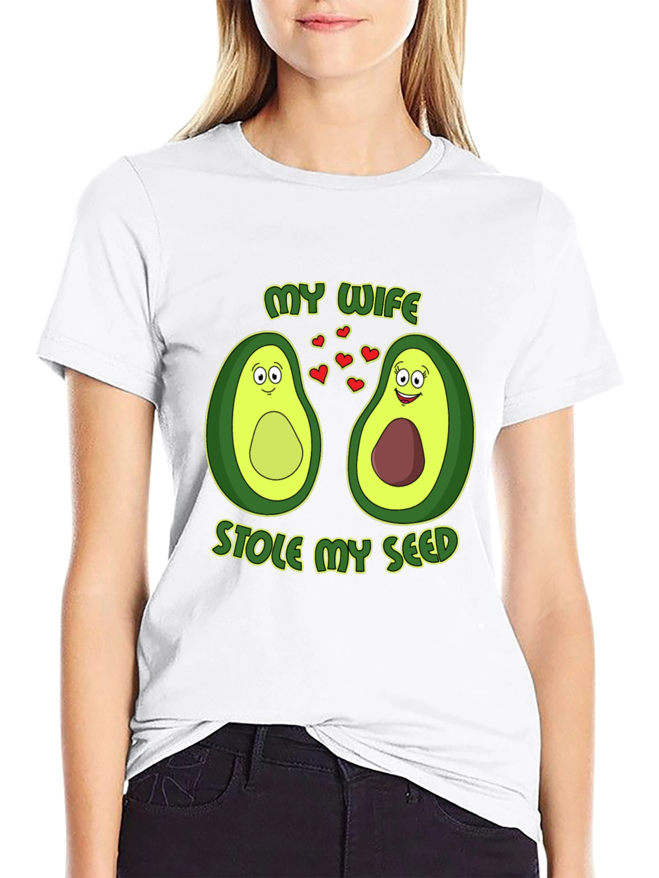 My Wife Stole My Seed Avocado Couple T-Shirt
