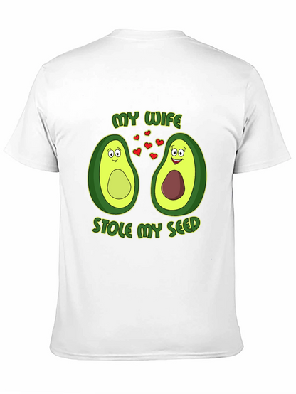 My Wife Stole My Seed Avocado Couple T-Shirt