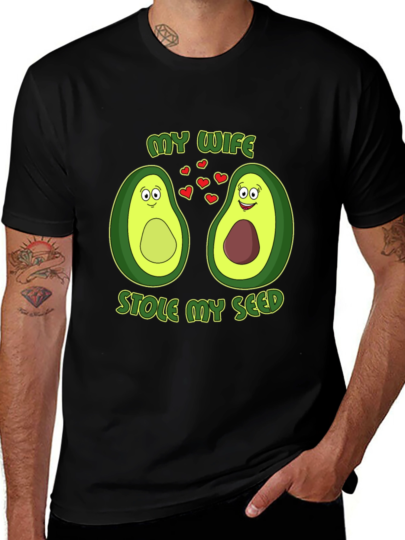 My Wife Stole My Seed Avocado Couple T-Shirt
