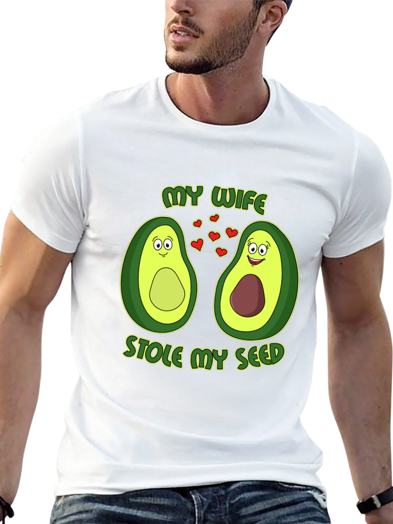 My Wife Stole My Seed Avocado Couple T-Shirt