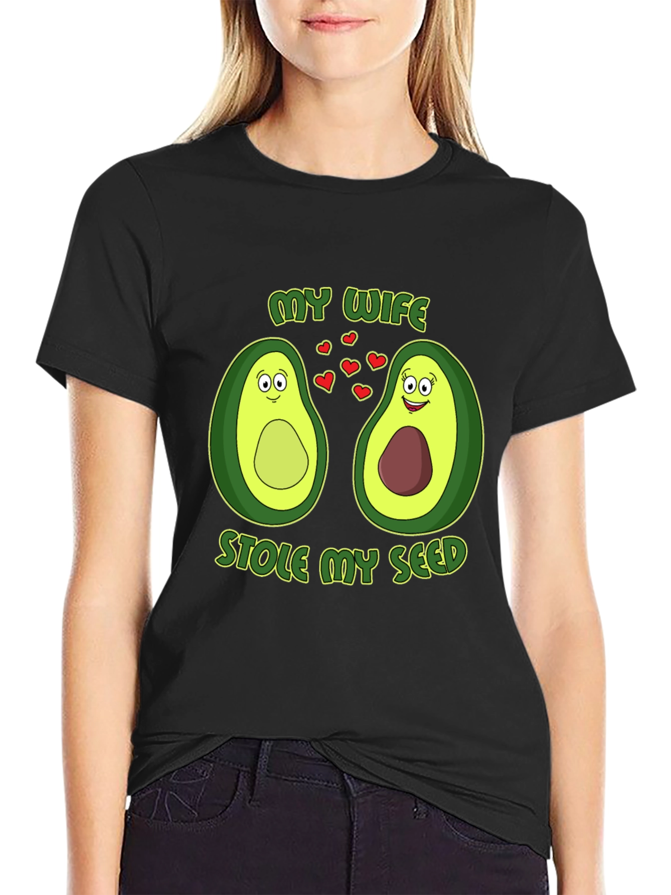 My Wife Stole My Seed Avocado Couple T-Shirt