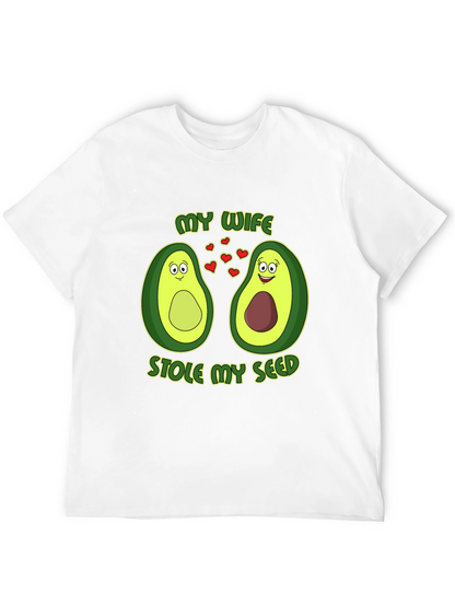 My Wife Stole My Seed Avocado Couple T-Shirt