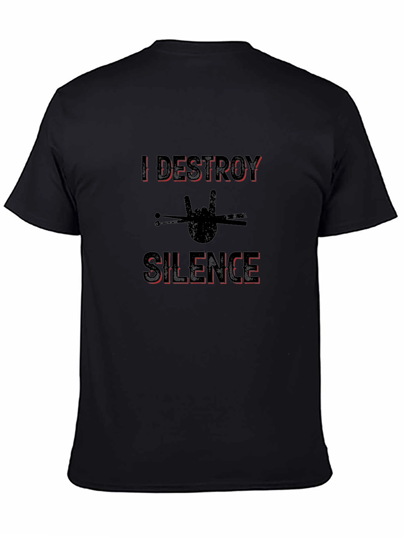 I Destroy Silence Drummer T-Shirt Rock Music