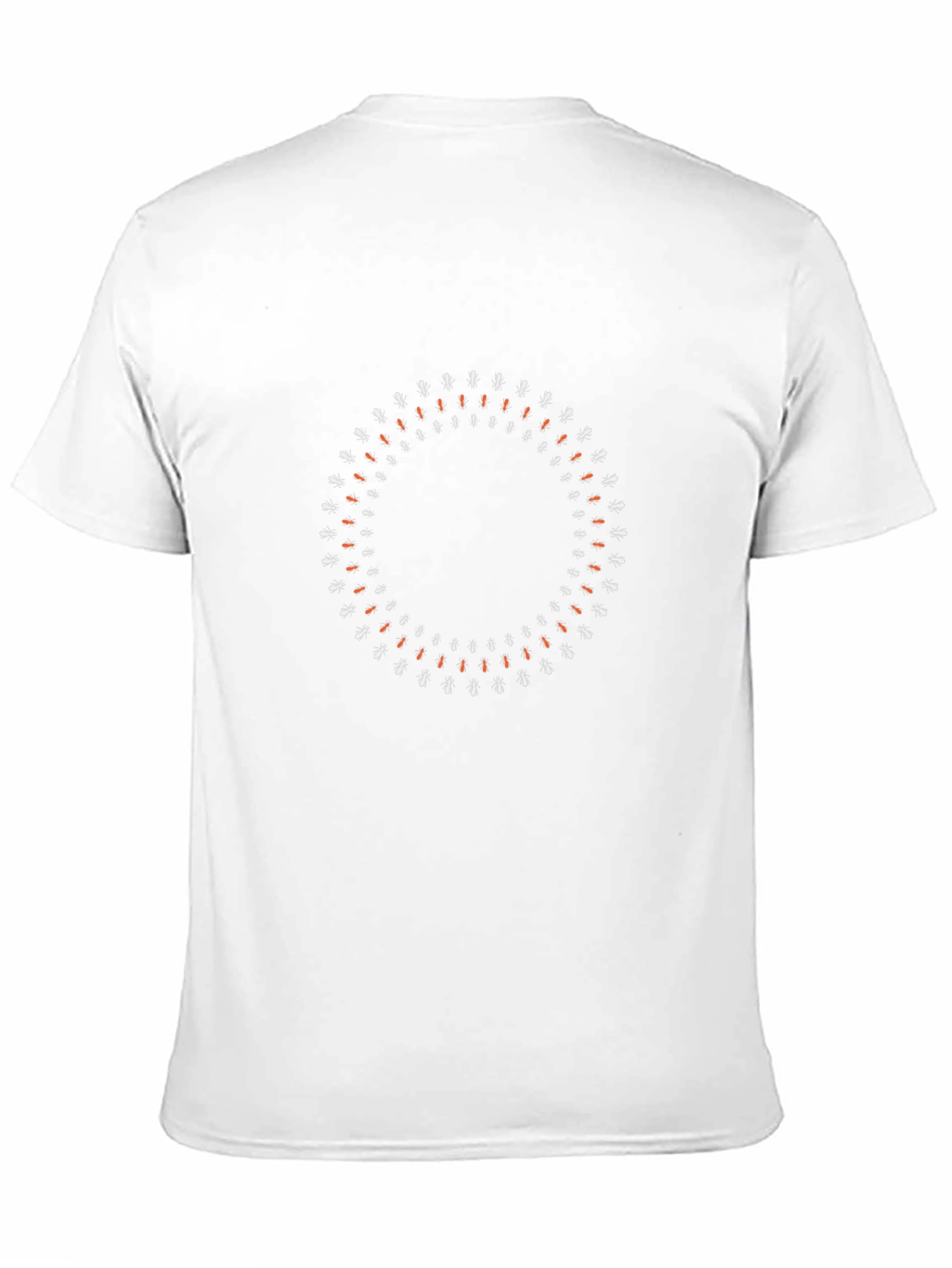 Abstract Circle Graphic Tee - Mens Black Casual Shirt