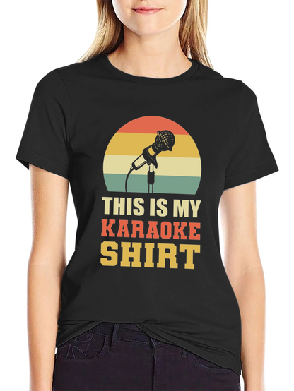 Karaoke Shirt - Retro Microphone Design