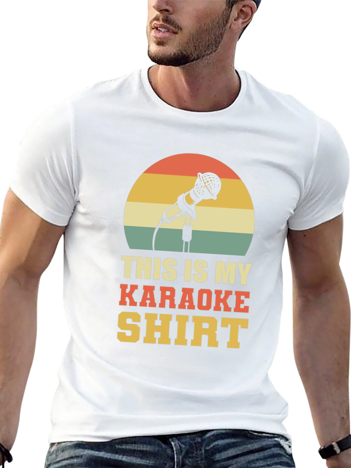 Karaoke Shirt - Retro Microphone Design