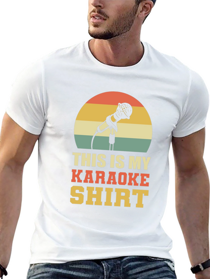 Karaoke Shirt - Retro Microphone Design