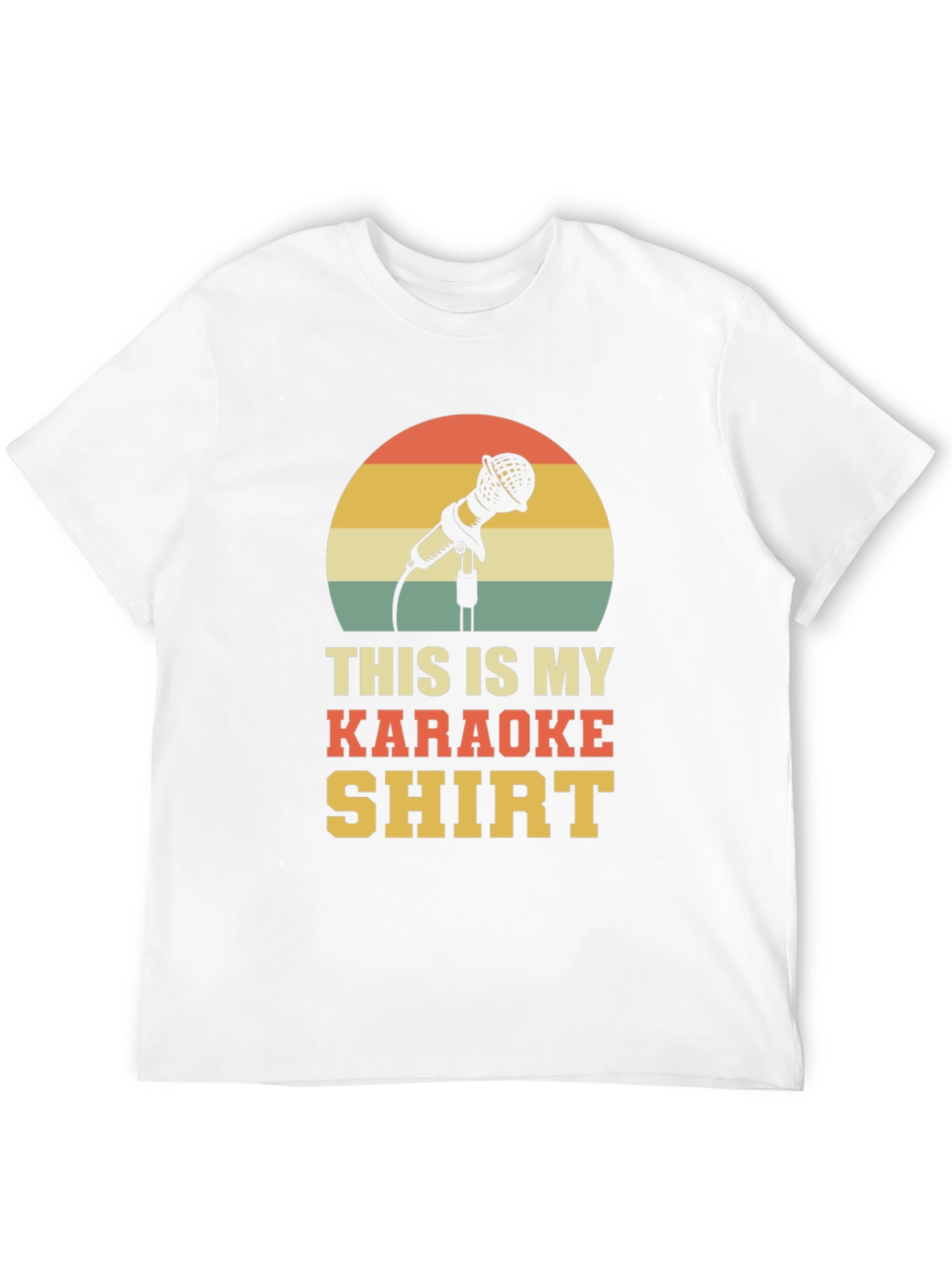 Karaoke Shirt - Retro Microphone Design
