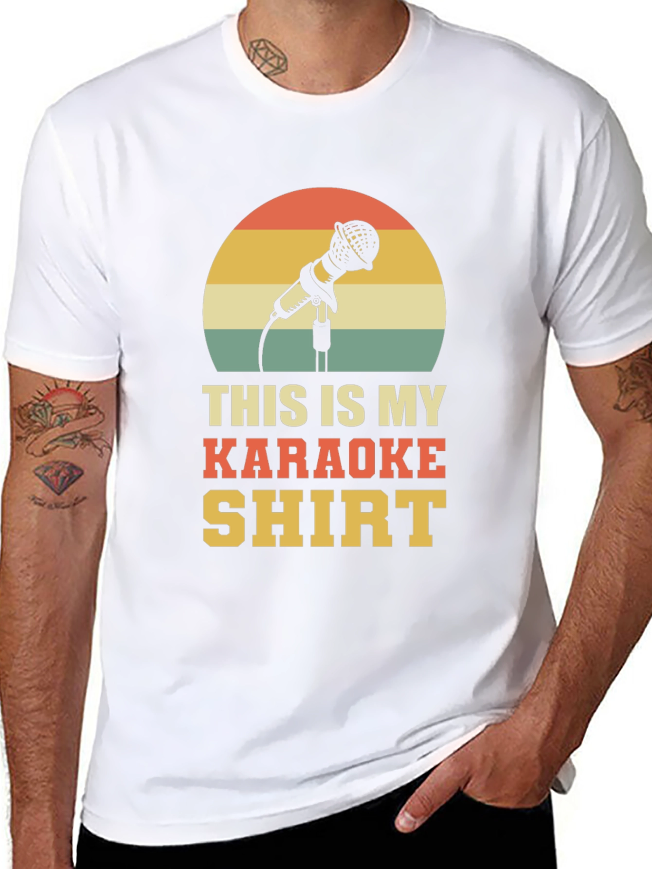 Karaoke Shirt - Retro Microphone Design