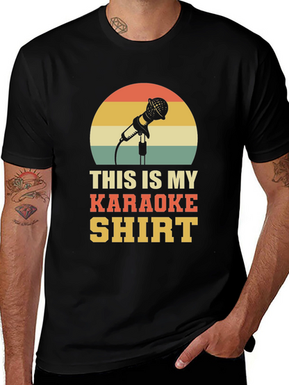 Karaoke Shirt - Retro Microphone Design