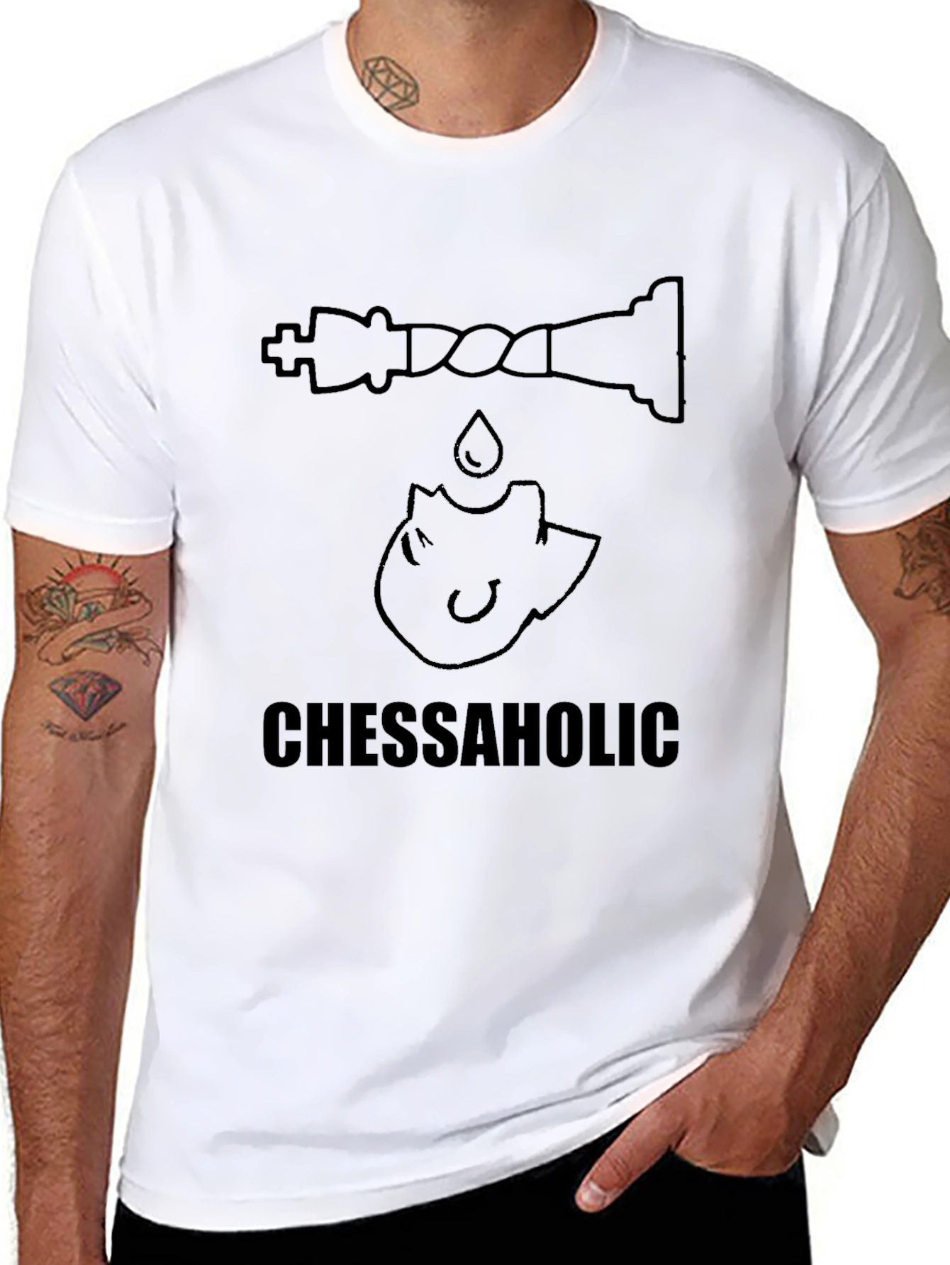 Chessaholic T-Shirt - Chess Lovers Apparel