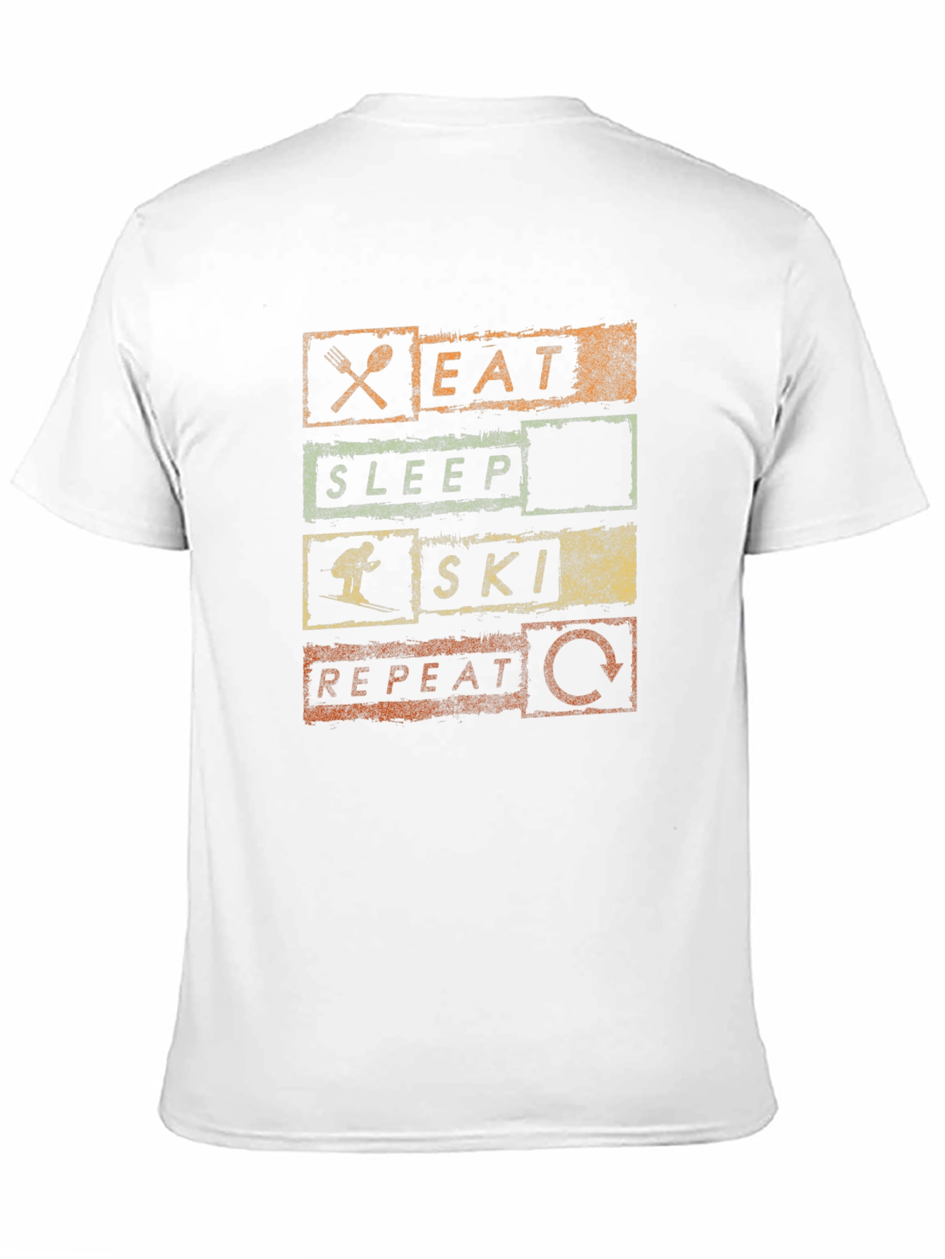 Eat Sleep Ski Repeat Graphic Tee