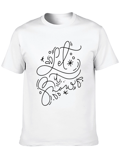 Let it Snow Black Graphic Tee