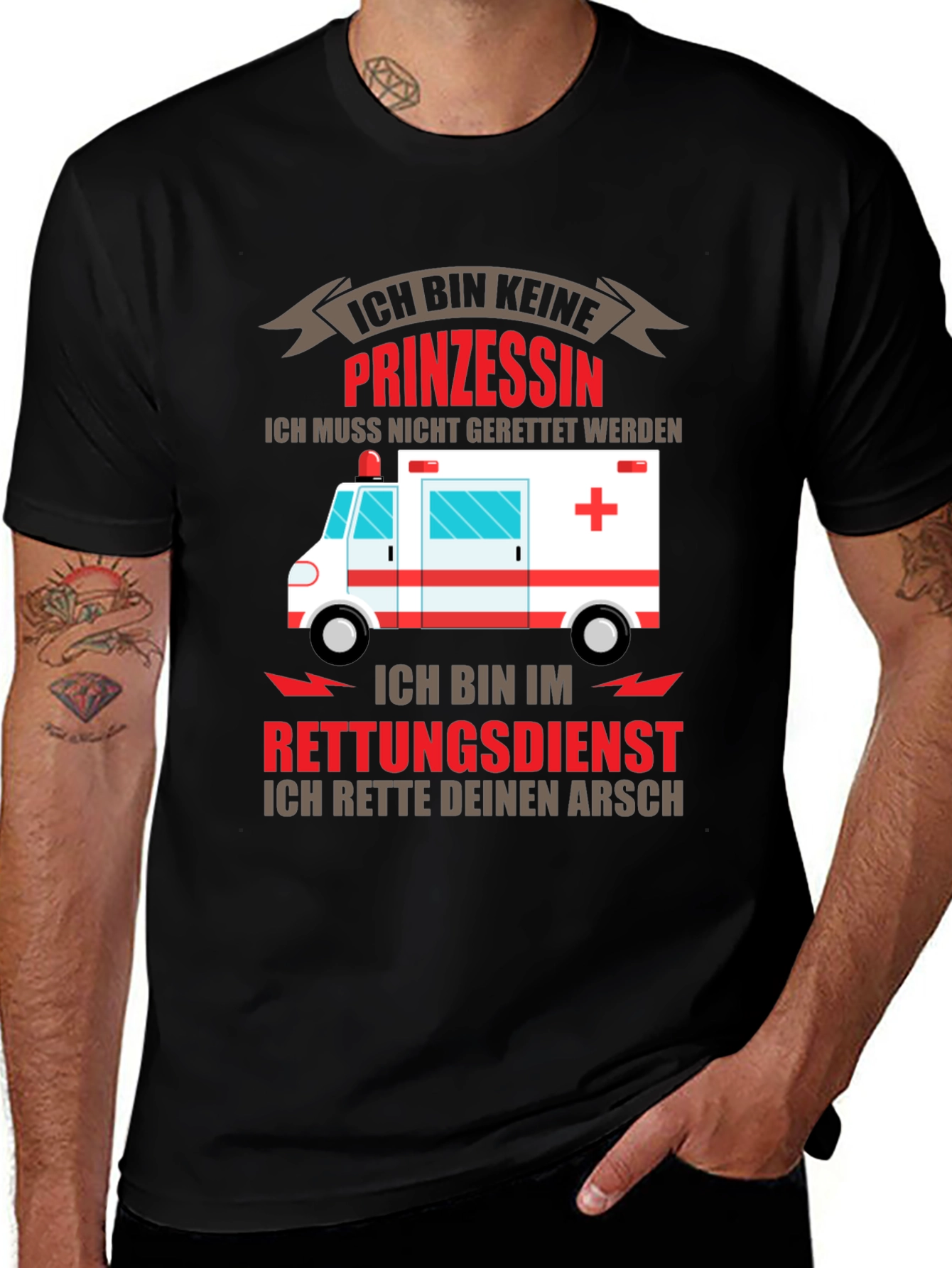 Ich Bin Keine Prinzessin T-Shirt Rescue