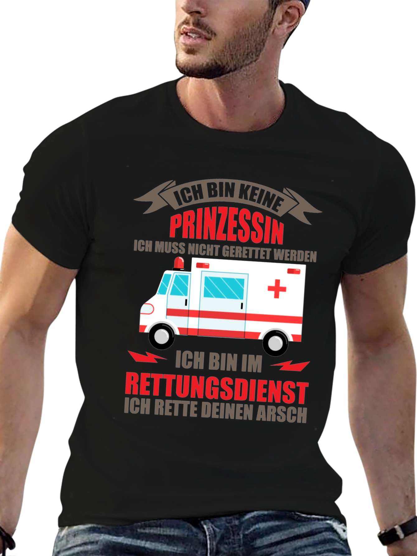 Ich Bin Keine Prinzessin T-Shirt Rescue