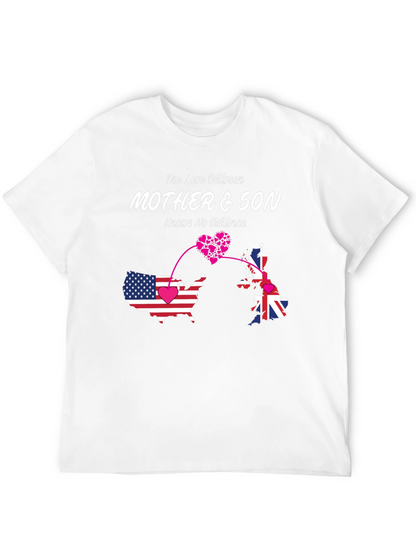 Mother & Son Love Knows No Distance Black T-Shirt