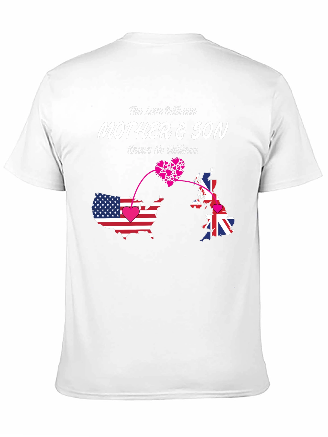 Mother & Son Love Knows No Distance Black T-Shirt