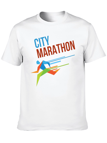 City Marathon Graphic Tee - Stylish Runners Shirt