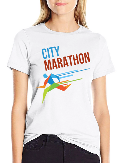 City Marathon Graphic Tee - Stylish Runners Shirt