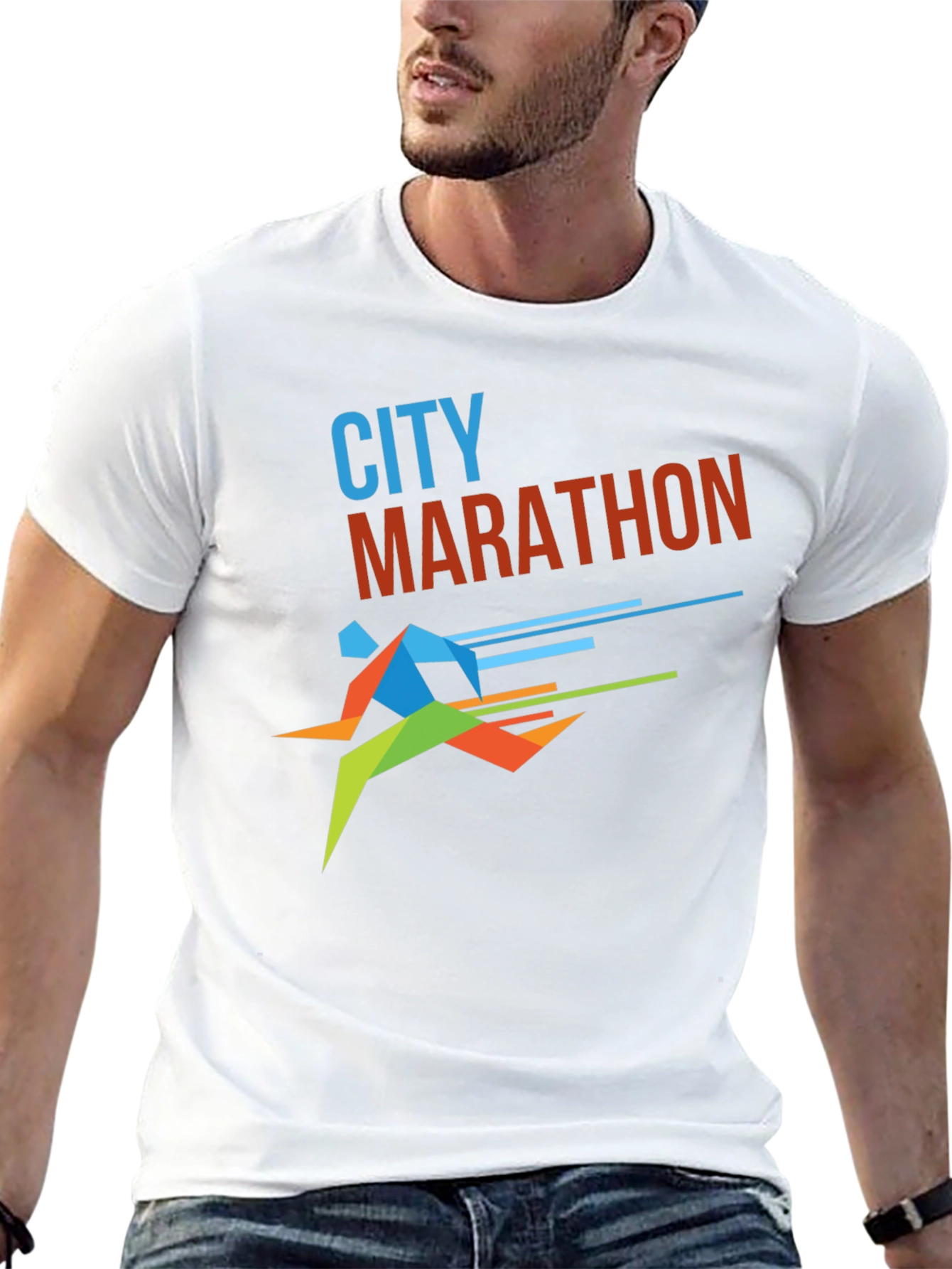 City Marathon Graphic Tee - Stylish Runners Shirt