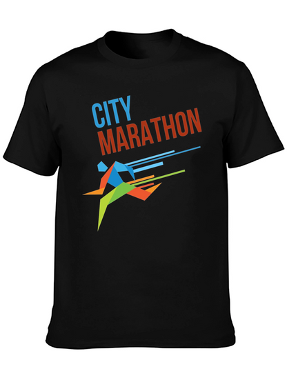 City Marathon Graphic Tee - Stylish Runners Shirt