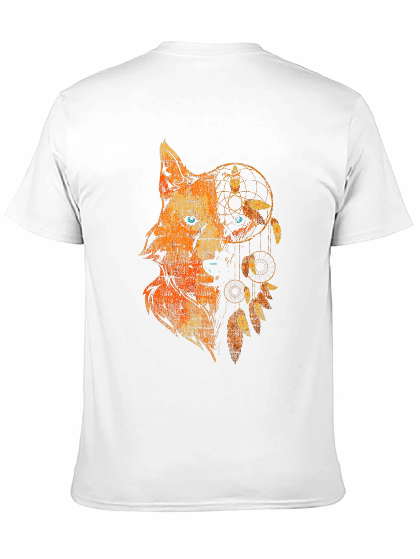 Wolf Dreamcatcher Graphic Tee - Black