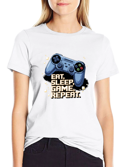Eat Sleep Game Repeat Gamer T-Shirt