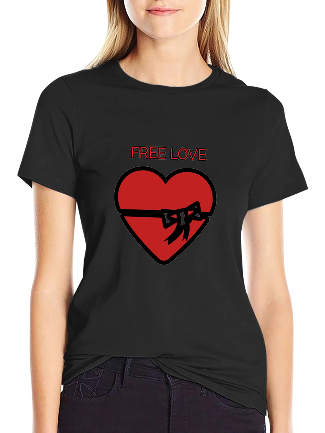 Free Love Heart Gift T-Shirt