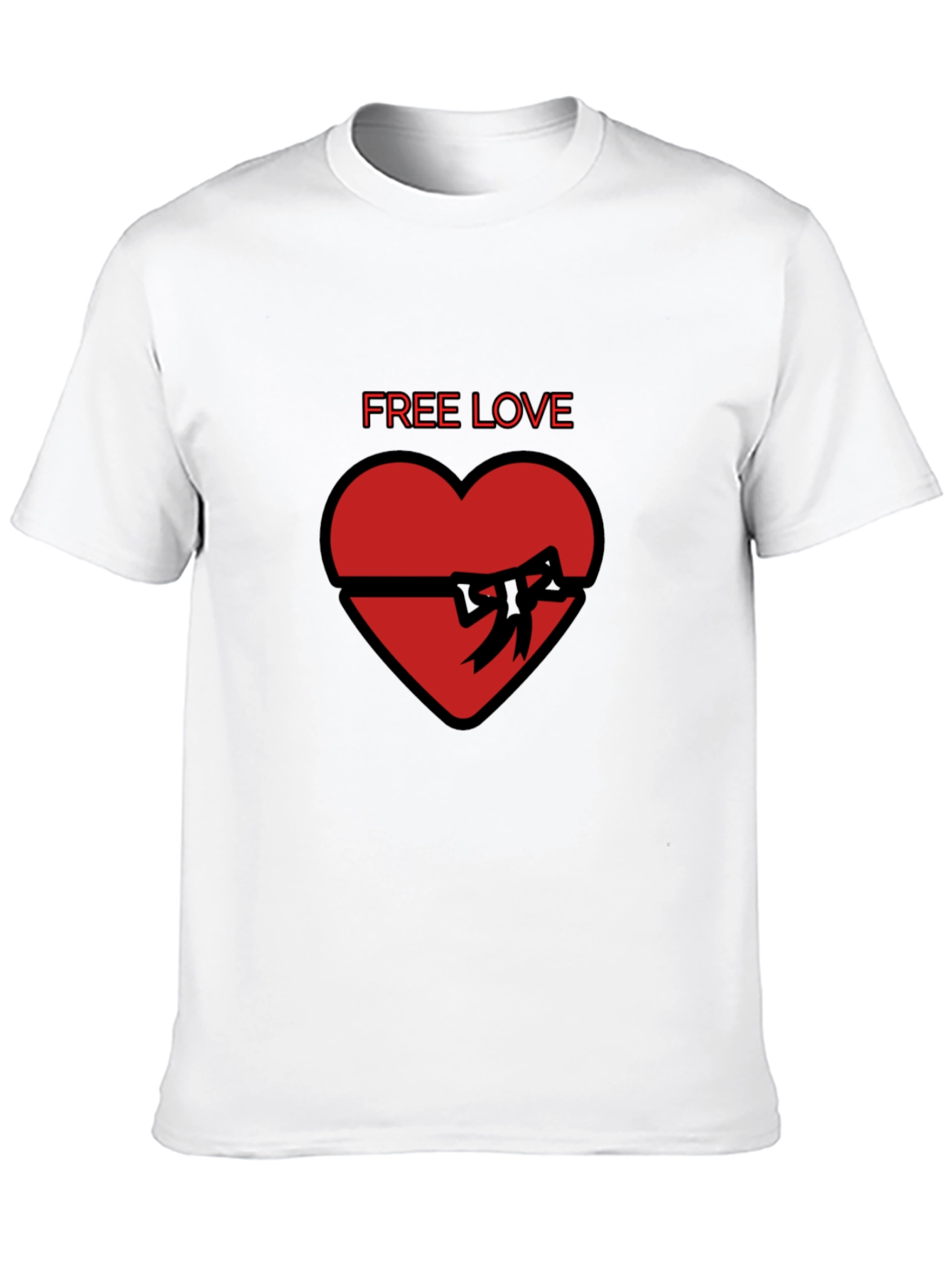 Free Love Heart Gift T-Shirt