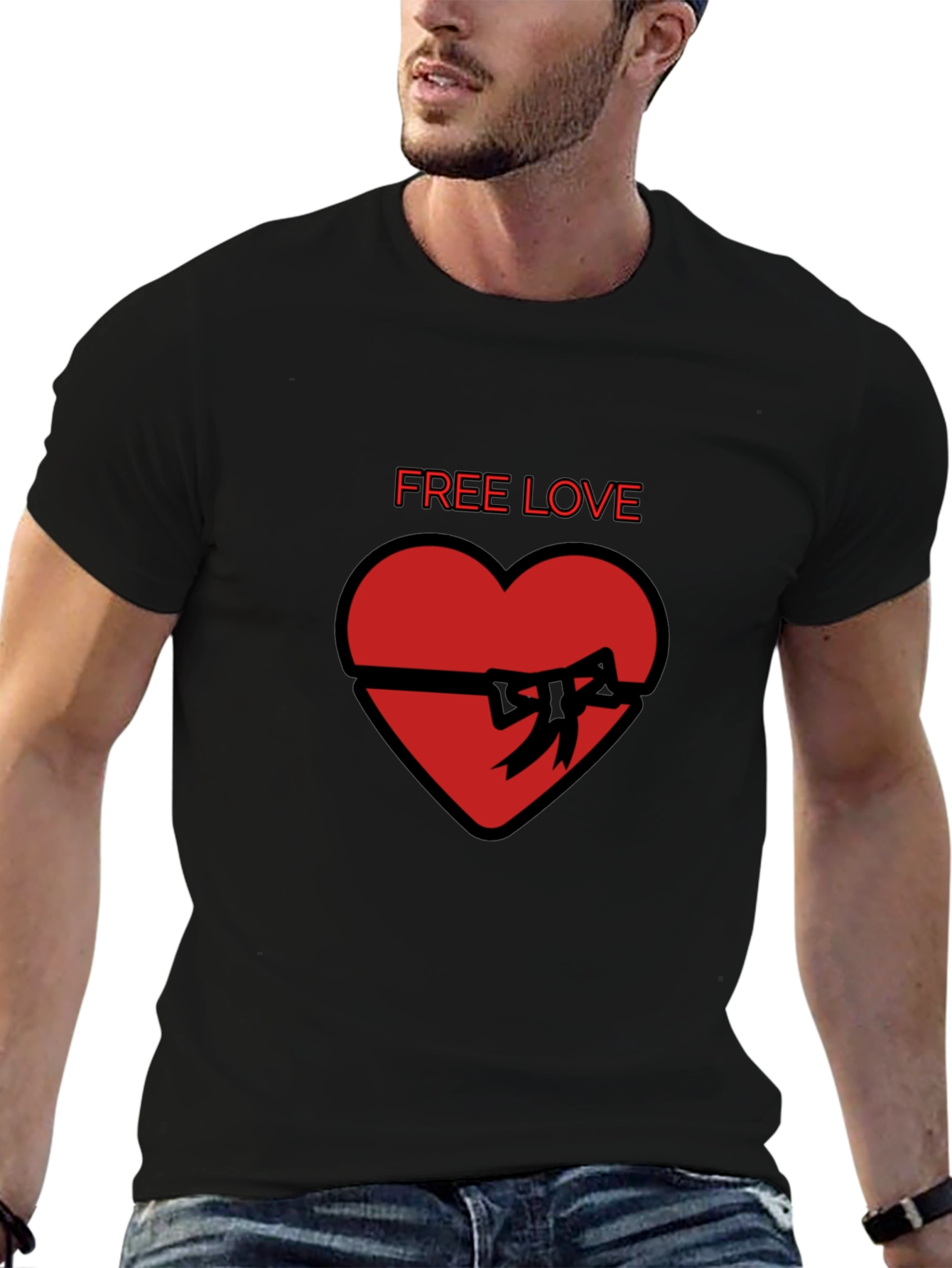 Free Love Heart Gift T-Shirt