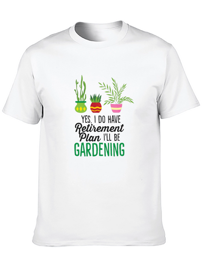 Gardening Retirement Plan T-Shirt - Black
