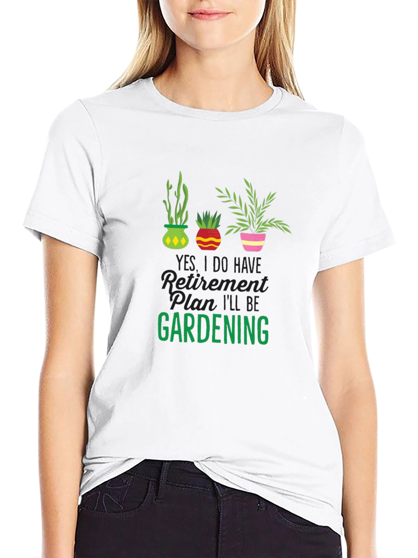 Gardening Retirement Plan T-Shirt - Black