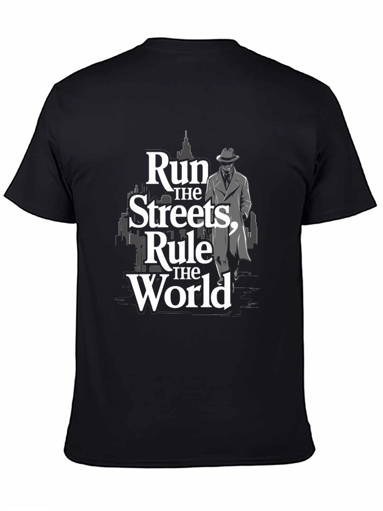 Run the Streets Graphic Black T-Shirt